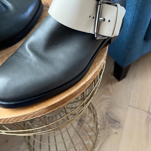 Pierre Hardy Double-Buckle Leather Ankle Boot Size 37 / Size 6.5 - Picture 9 of 9